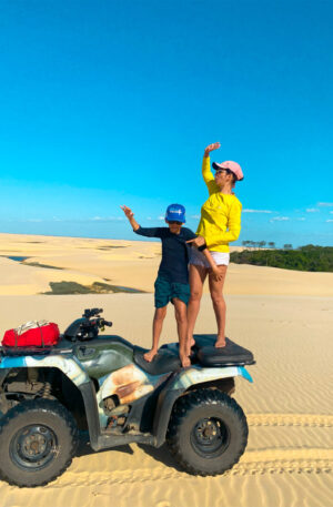 Bate e volta com passeio de Quadriciclo (Caburé)